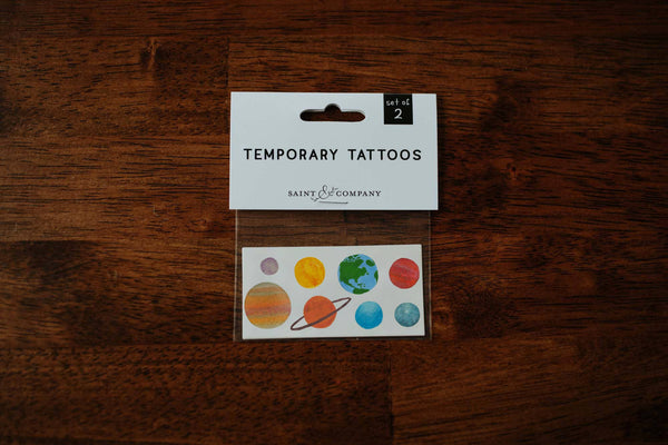 Outer Space Temporary Tattoos