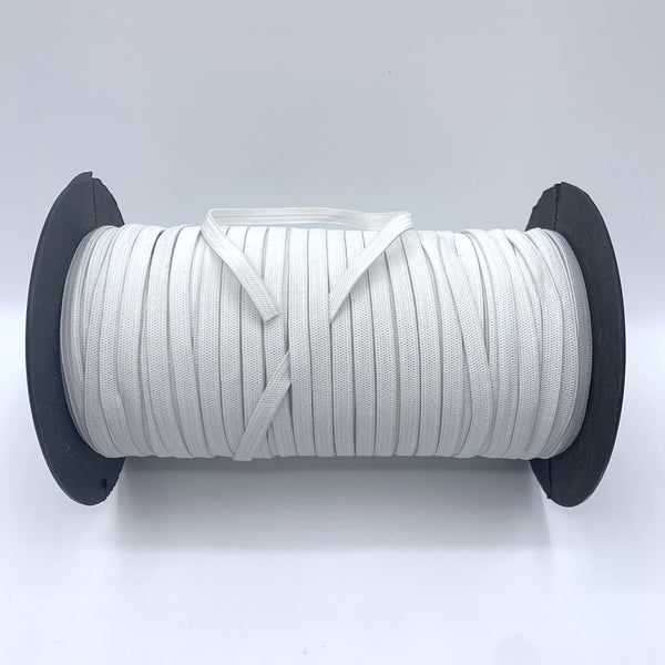 1/4" White Poly-Knit Elastic Spool