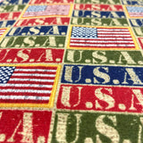 Patriotic Americana Cotton Fabric - 2 1/2 yds x 44"