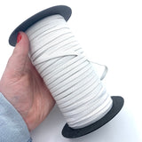 1/4" White Poly-Knit Elastic Spool