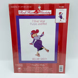 Red Hat Society "Carefree Ruby" Counted Cross Stitch